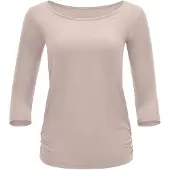 Winshape 3/4-Arm-Shirt "AET139LS", Damen, Gr. XL, beige (cappuccino), 85% Polyester, 15% Elasthan, Rückenausschnitt, Shirts 3/4-Arm-Shirt, Functional Light and Soft