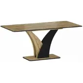 Casa Padrino Esstisch Braun / Schwarz 120-160 cm - Ausziehbarer Küchentisch