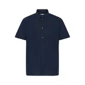 !Solid Leinenhemd SOLID "Leinenhemd SDLitje", Herren, Gr. M, N-Gr, blau (insignia blau), Obermaterial: 80% Baumwolle CO. 20% Leinen LI., Hemden Leinenhemd