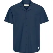 !Solid Kurzarmhemd SOLID "Kurzarmhemd SDNeel", Herren, Gr. M, N-Gr, blau (insignia blau), Obermaterial: 100% Baumwolle CO., Hemden Kurzarmhemd