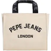 Pepe Jeans für Damen. PL0300175 Trisha beige Handtasche (OSFA), Weiß, Lässig, Baumwolle