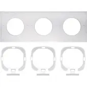Berker Dichtungsset S.1, 3-fach, mit Flansch für Unterputzinstallationen, IP44, transparent, 1 Stk.