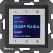 Berker Q.x Radio Touch DAB+ antzrazit samt