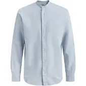 Jack & Jones Breeze Band Linen Blend Langarmhemd