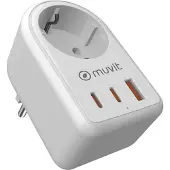 Muvit For Change Usb-a-und Usb-c-wandladegerät 20w