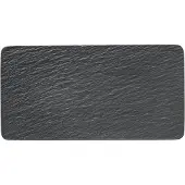 Villeroy & Boch Servierplatte "Servierplatte Manufacture Rock 35 cm schwarz", schwarz, Porzellan, Servierplatten, Servierplatte