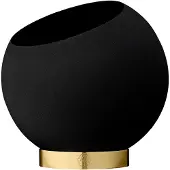 AYTM Blumentopf Globe, Ø 17 cm, schwarz, Aluminium, Stahl