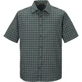 Killtec Funktionshemd "KOS 368 MN WVN SHRT", Herren, Gr. XXL, Normalgrößen, grau (dunkelgrün), Obermaterial: 100% Polyester, Hemden Funktionshemd, Atmungsaktiv, schnelltrocknend, wasserabweisend