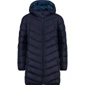 CMP Lange Mädchen Steppjacke mit Kapuze