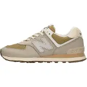 New Balance Sneaker "574", Mädchen, Gr. 40,5, beige (schwarzer grau matter), Leder, Synthetik, Textil, Schuhe Sneaker