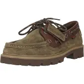 Clarks CLEYHILL BOAT Herrenschuhe - elegante Halbschuhe - Schnürschuhe grün