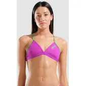 Arena Team Bikinitop Damen Einfarbig - Very Fuchsia-team Green - 36