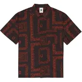 Element Kurzarmhemd "Regular Sb Printed", Herren, Gr. S, schwarz (outofframe), Obermaterial: 100% Baumwolle., Hemden Kurzarmhemd