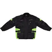 Modeka Tarex II wasserdichte Kinder-Motorrad-Textiljacke, schwarz/gelb, 128