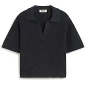 Ecoalf - Women's Anna Knit - Polo-Shirt Gr XS schwarz