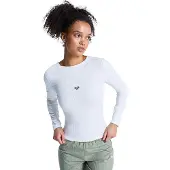 Roxy Sporttop "Rise & Vibe", Damen, Gr. S, weiß (coconut milk), Obermaterial: 80% Polyester, 20% Elasthan., Tops Sporttop