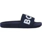 BOSS Hochwertige blaue Herren-Pantolette mit Logo-Design