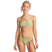 Billabong Bikini-Hose "Tanlines", Damen, Gr. XS, grün (avocado), Obermaterial: 91% Polyester, 9% Elasthan., Badehosen Bikini-Hose