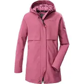 Killtec Parka "KOS 159 GRLS PRK" Wasserdichter Mädchenparka mit verstellbarer Kapuze und Leo-Muster