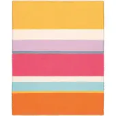 Biederlack Plaid "Plaid Summer", nizza stripe, B:130cm L:170cm, Baumwolle, Polyacryl, Wohndecken, Plaid, sommerliches Plaid mit Fransen