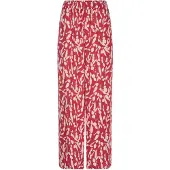 Goldner Druckhose mit floralem Muster in rot / weiß / gemustert | Gr.: 40