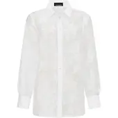 Goldner "Hemdbluse mit floralem Muster" florale Ausbrennerware