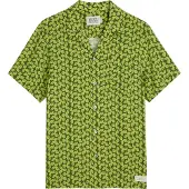 Scotch & Soda Printed Viscose Regularfit Shortsleeved Shirt Dark Green Größe: M | Casual hemden Outlet | Herren | Grün