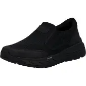 Rieker Slip-On Sneaker , Herren, Gr. 40, schwarz, Lederimitat, Textil, unifarben, Schuhe Slip-On Sneaker, Slipper, Schlupfschuh, Halbschuh, Freizeitsneaker mit Gummizüge