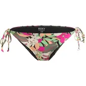 Roxy Bikini-Hose "Printed Beach Classics", Damen, Gr. XS, grau (anthrazit palm song s), Obermaterial:87% Nylon, 13% Elasthan., Badehosen Bikini-Hose