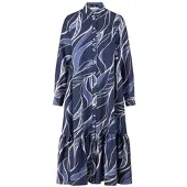 Peter Hahn Kleid 3/4-Arm blau
