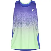 Asics Road Fade Singlet - cobalt burst/illuminate green, Größe:M