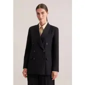 Seidensticker Jackenblazer , Damen, Gr. 36, schwarz, 52% Polyester, 43% Schurwolle, 5% Elasthan, Blazer Jackenblazer