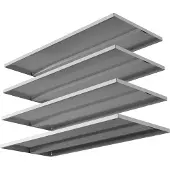 VCM Aktenschrank "4x Fachböden für Stahlschrank Serie Malivo", weiß, B:79cm T:32cm, Obermaterial: 100% Metall MT., Schränke, Aktenschrank