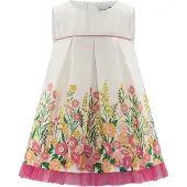 Happy girls Sommerkleid "Mädchenkleid", Mädchen, Gr. 128, EURO-Größen, bunt (ecru), Stoff, 100% Baumwolle, normal, Kleider Sommerkleid