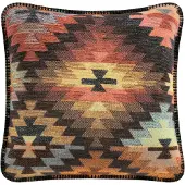 Biederlack Dekokissen "Nomad" markantes Ikat-Dessin
