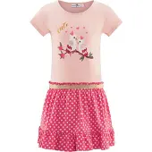 Happy girls Sommerkleid "Mädchenkleid", Mädchen, Gr. 140, EURO-Größen, Stoff, powder pink, Stoff, 100% Baumwolle, normal, Kleider Sommerkleid