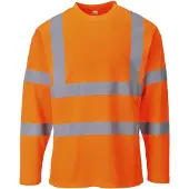 Portwest Hi-vis Langarm-T-Shirt - Größe XS - Gelb -