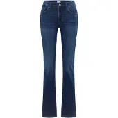 Mustang Bootcut-Jeans "Damen Style Shelby Slim Boot", Damen, Gr. 29, Länge 34, blau (blau 701), Denim/Jeans, 99% Baumwolle, 1% Elasthan, unifarben, bootcut fit, Jeans Bootcut-Jeans