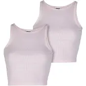 Urban Classics Muskelshirt "Ladies Washed Rib Jersey Cropped Top 2Pack" 1