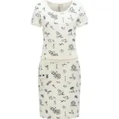 Ragwear Sommerkleid "Minikleid Baomi Summer YOUMODO", Damen, Gr. XL, N-Gr, beige (ivory), Obermaterial: 100% Baumwolle CO., Kleider Sommerkleid