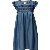 Pepe Jeans für Damen. PL9537787 Cindy Kleid blau (S), Lässig, Kurzarm, Lyocell