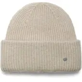 PEARLWOOD Strickmütze "ZOE", Damen, beige (cappuccino), Feinripp, Materialmix, unifarben, Mützen Strickmütze, Feinripp, wärmend, breiter Umschlag