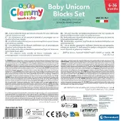 Clementoni Clemmy: Weiche Einhorn-Bausteine – Set mit 10 Teilen