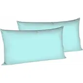 Fleuresse Kissenbezüge "Colours", blau, B:40cm L:80cm, Interlock-Jersey, Obermaterial: 100% Baumwolle, Kissenbezüge, Kissenbezüge, edler, bügelfreier Interlock-Jersey aus 100% Baumwolle