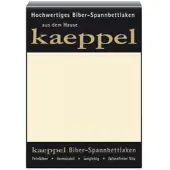 Kaeppel Spannbettlaken "Spannbettlaken Biber", beige (leinen), L:200cm, Biber, Obermaterial: 100% Baumwolle, Bettlaken, Spannbettlaken, 100% Baumwolle, kuschelig weich ideal für Winter