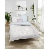 Kaeppel Bettwäsche "Calico", blau (aqua), B/L: 155cm x 220cm, 1 Stk., 1 Stk., Mako-Satin, B/L: 80cm x 80cm, Mako-Satin, Obermaterial: 100% Baumwolle, Bettwäsche, Bettwäsche, mit Blumenmuster