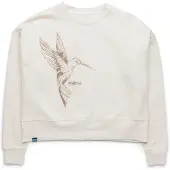 KAVU - Women's Crew Crop - Pullover Gr L weiß
