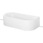 Bette BetteLux Oval Silhouette I Vorwand-Badewanne, 2 Rückenschrägen, 1800x850x450mm, 3416-000CWVVS,Plus