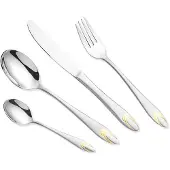 Maestro Goldbesetztes Besteckset, 24-teilig | MR-1513G-24