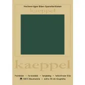 Kaeppel Spannbettlaken "Spannbettlaken Biber", grün, L:200cm, Biber, Obermaterial: 100% Baumwolle, Bettlaken, Spannbettlaken, 100% Baumwolle, kuschelig weich ideal für Winter